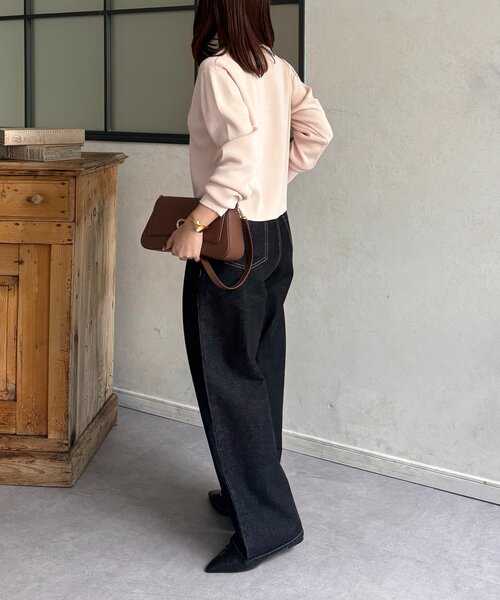 Thevon(ゼボン)の「2タックデニム(デニムパンツ・レディース・ブラック/サックスブルー・S/M)」の9枚目の写真