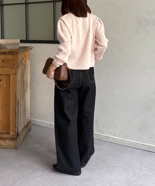 Thevon(ゼボン)の「2タックデニム(デニムパンツ・レディース・ブラック/サックスブルー・S/M)」の10枚目の写真