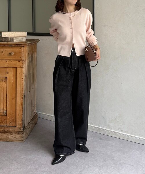 Thevon(ゼボン)の「2タックデニム(デニムパンツ・レディース・ブラック/サックスブルー・S/M)」の11枚目の写真