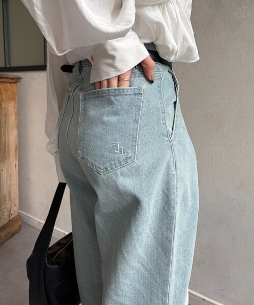 Thevon(ゼボン)の「2タックデニム(デニムパンツ・レディース・ブラック/サックスブルー・S/M)」の15枚目の写真