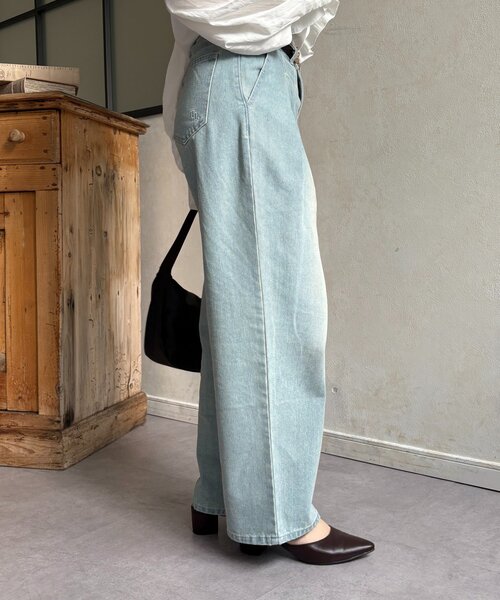 Thevon(ゼボン)の「2タックデニム(デニムパンツ・レディース・ブラック/サックスブルー・S/M)」の18枚目の写真