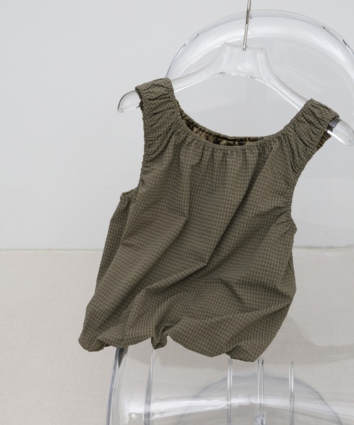 select MOCA by son（セレクトモカバイソン）の「サッカーチェックバルーンタンクトップ【by SON】（タンクトップ・レディース・ブラウン/グレイッシュベージュ・FREE）」の22枚目の写真