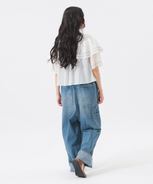 trepied（トレピエ）の「【別注】trepied / ティアード ブラウス（シャツ/ブラウス・レディース・ホワイト/ブラック・ONE SIZE）」の5枚目の写真