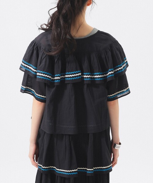 trepied（トレピエ）の「【別注】trepied / ティアード ブラウス（シャツ/ブラウス・レディース・ホワイト/ブラック・ONE SIZE）」の17枚目の写真