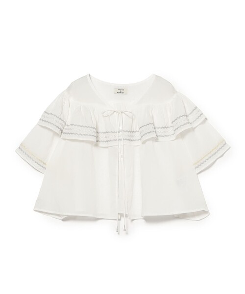 trepied(トレピエ)の「【別注】trepied / ティアード ブラウス(シャツ/ブラウス・レディース・ホワイト/ブラック・ONE SIZE)」の18枚目の写真