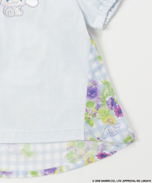HAKKA BABY（ハッカベビー）の「【ハッカキッズ×サンリオキャラクターズ】オリジナルプリント半袖Ｔシャツ（Tシャツ/カットソー・キッズ・オフホワイト/杢グレー/サックスブルー/ピンク・120cm/110cm/100cm/130cm）」の8枚目の写真