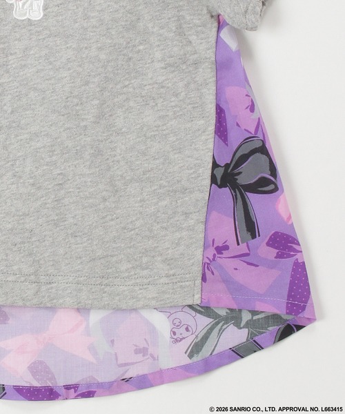 HAKKA BABY（ハッカベビー）の「【ハッカキッズ×サンリオキャラクターズ】オリジナルプリント半袖Ｔシャツ（Tシャツ/カットソー・キッズ・オフホワイト/杢グレー/サックスブルー/ピンク・120cm/110cm/100cm/130cm）」の12枚目の写真