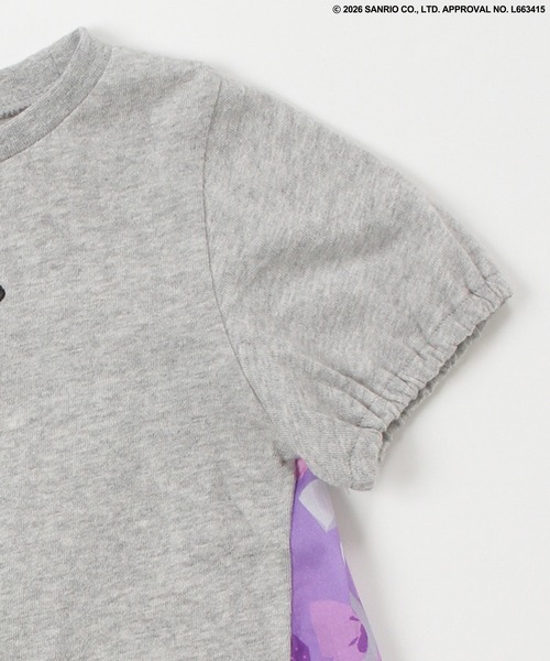 HAKKA BABY（ハッカベビー）の「【ハッカキッズ×サンリオキャラクターズ】オリジナルプリント半袖Ｔシャツ（Tシャツ/カットソー・キッズ・オフホワイト/杢グレー/サックスブルー/ピンク・120cm/110cm/100cm/130cm）」の13枚目の写真