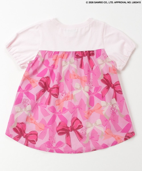 HAKKA BABY（ハッカベビー）の「【ハッカキッズ×サンリオキャラクターズ】オリジナルプリント半袖Ｔシャツ（Tシャツ/カットソー・キッズ・オフホワイト/杢グレー/サックスブルー/ピンク・120cm/110cm/100cm/130cm）」の14枚目の写真