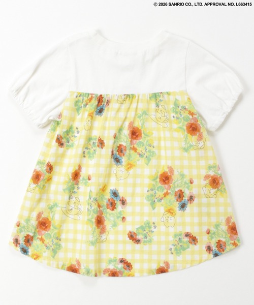 HAKKA BABY（ハッカベビー）の「【ハッカキッズ×サンリオキャラクターズ】オリジナルプリント半袖Ｔシャツ（Tシャツ/カットソー・キッズ・オフホワイト/杢グレー/サックスブルー/ピンク・120cm/110cm/100cm/130cm）」の9枚目の写真