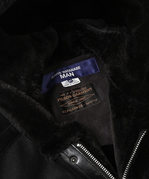 JUNYA WATANABE MAN（ジュンヤワタナベマン）の「「FILSON」W-NAME FAKEFUR COAT（その他アウター・メンズ・ブラック・XS）」の3枚目の写真