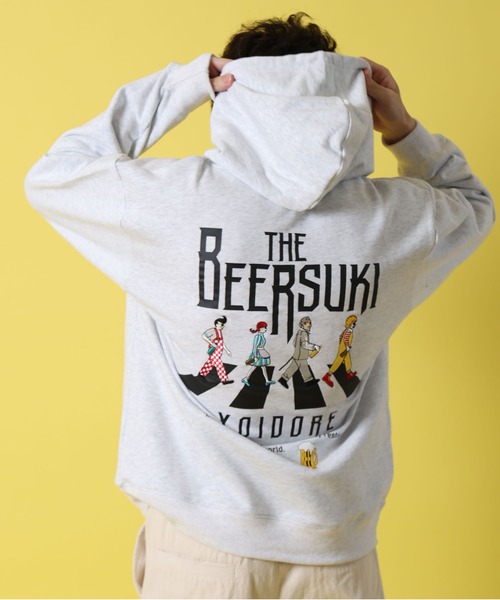 JACKROSE（ジャックローズ）の「YOIDORE ﾋﾞｰﾙ好き ｽｳｪｯﾄﾊﾟｰｶｰ（パーカー・メンズ・ブラック/ライトグレー・M/L/XL）」の22枚目の写真