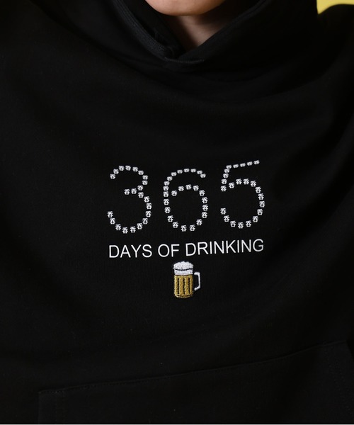 JACKROSE（ジャックローズ）の「YOIDORE ﾋﾞｰﾙ好き ｽｳｪｯﾄﾊﾟｰｶｰ（パーカー・メンズ・ブラック/ライトグレー・M/L/XL）」の14枚目の写真
