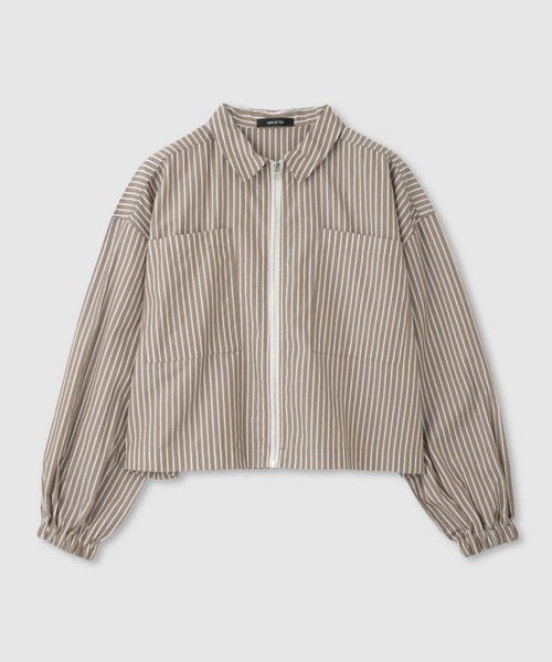 Mac-House（マックハウス）の「milli de l'air スイングトップシャツ（シャツ/ブラウス・レディース・ブラウン/ブルー・M）」の19枚目の写真