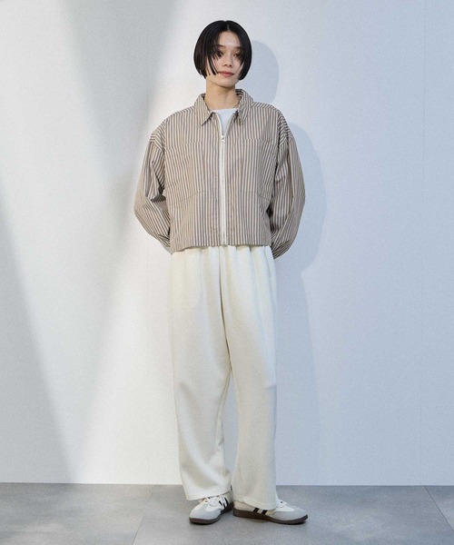Mac-House（マックハウス）の「milli de l'air スイングトップシャツ（シャツ/ブラウス・レディース・ブラウン/ブルー・M）」の17枚目の写真