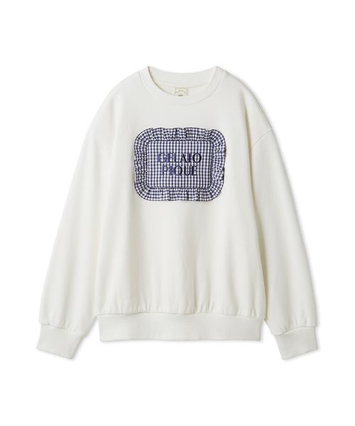 gelato pique（ジェラートピケ）の「【WhiteDay】ピローモチーフ裏毛プルオーバー（ルームウェア/パジャマ・レディース・ピンク/オフホワイト/グレー・F）」の2枚目の写真