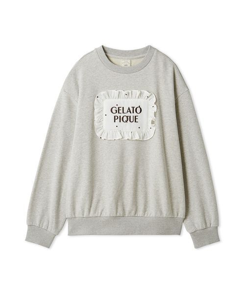 gelato pique（ジェラートピケ）の「【WhiteDay】ピローモチーフ裏毛プルオーバー（ルームウェア/パジャマ・レディース・ピンク/オフホワイト/グレー・F）」の10枚目の写真