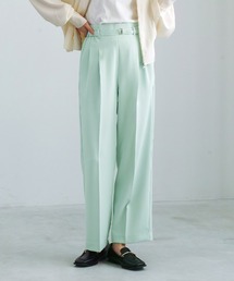 White Collection（ホワイトコレクション）の「【 サッシュベルト付 】センタープレス・タックワイドストレートパンツ（その他パンツ）」