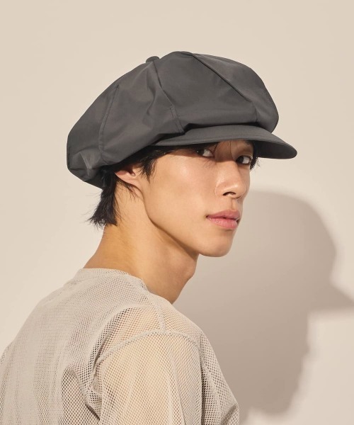 arth（アース）の「arth  Teck Fabric Tuck Cas / アース（キャスケット・メンズ・ベージュ/ダークグレー・60cm/58cm）」の4枚目の写真