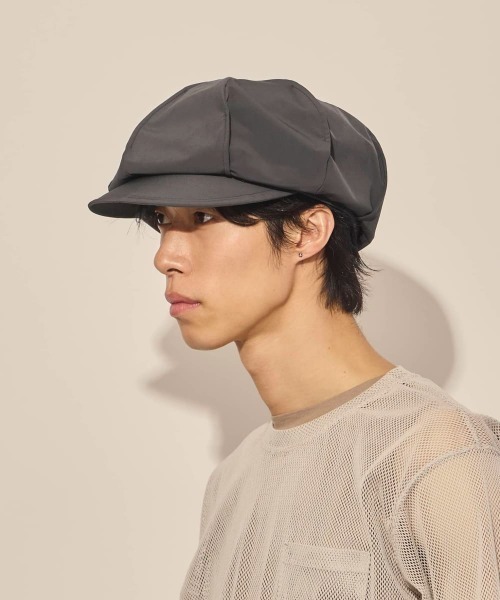 arth（アース）の「arth  Teck Fabric Tuck Cas / アース（キャスケット・メンズ・ベージュ/ダークグレー・60cm/58cm）」の6枚目の写真