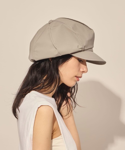 arth（アース）の「arth  Teck Fabric Tuck Cas / アース（キャスケット・メンズ・ベージュ/ダークグレー・60cm/58cm）」の20枚目の写真