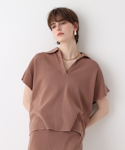allureville（アルアバイル）の「ハイツイストソウバリスキッパープルオーバー（ニット/セーター・レディース・ベージュ/コーラル/ブラック・2）」の3枚目の写真