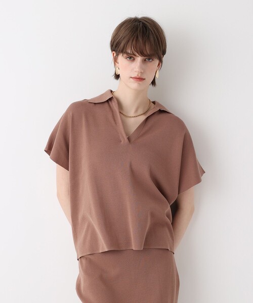 allureville（アルアバイル）の「ハイツイストソウバリスキッパープルオーバー（ニット/セーター・レディース・ベージュ/コーラル/ブラック・2）」の6枚目の写真
