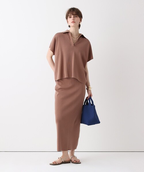 allureville（アルアバイル）の「ハイツイストソウバリスキッパープルオーバー（ニット/セーター・レディース・ベージュ/コーラル/ブラック・2）」の9枚目の写真