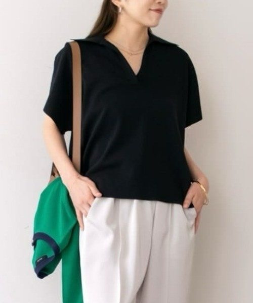 allureville（アルアバイル）の「ハイツイストソウバリスキッパープルオーバー（ニット/セーター・レディース・ベージュ/コーラル/ブラック・2）」の2枚目の写真