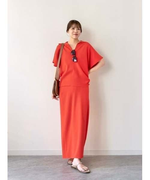 allureville（アルアバイル）の「ハイツイストソウバリスキッパープルオーバー（ニット/セーター・レディース・ベージュ/コーラル/ブラック・2）」の4枚目の写真