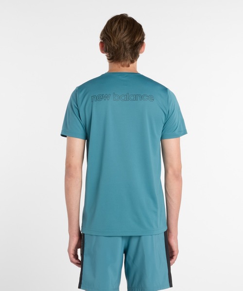 NEW BALANCE(ニューバランス)の「ニューバランス New Balance スポーツリニアTシャツ_(Tシャツ/カットソー・メンズ・サックスブルー/グリーン・LL/L/M/3L/S)」の2枚目の写真