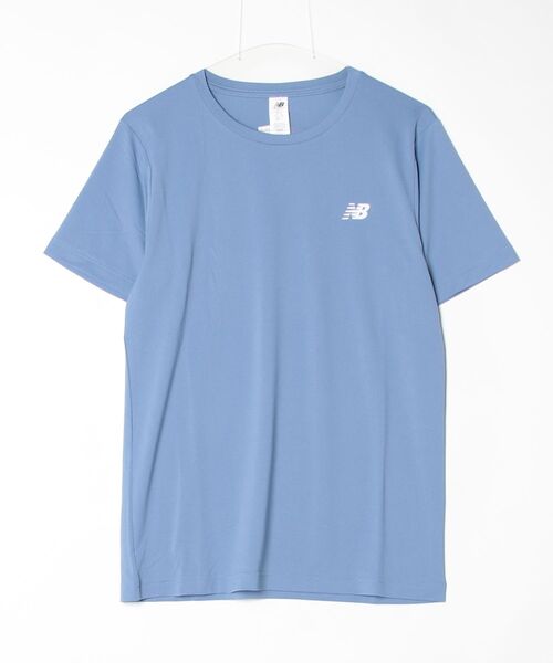 NEW BALANCE(ニューバランス)の「ニューバランス New Balance スポーツリニアTシャツ_(Tシャツ/カットソー・メンズ・サックスブルー/グリーン・LL/L/M/3L/S)」の4枚目の写真