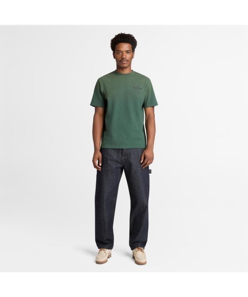 Timberland(ティンバーランド)の「バック ツリーロゴ グラフィック 半袖 Tシャツ メンズ(Tシャツ/カットソー・メンズ・ベージュ・LARGE/MEDIUM/X-LARGE/XX-LARGE)」の2枚目の写真