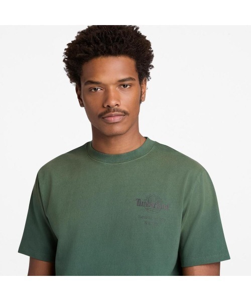 Timberland(ティンバーランド)の「バック ツリーロゴ グラフィック 半袖 Tシャツ メンズ(Tシャツ/カットソー・メンズ・ベージュ・LARGE/MEDIUM/X-LARGE/XX-LARGE)」の3枚目の写真