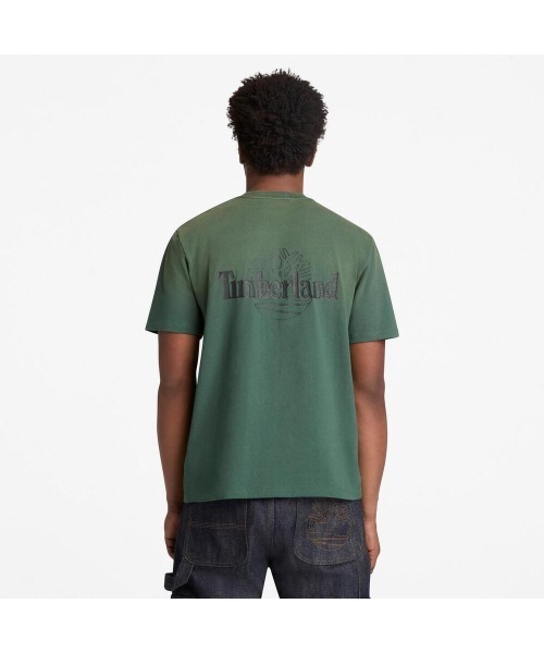 Timberland(ティンバーランド)の「バック ツリーロゴ グラフィック 半袖 Tシャツ メンズ(Tシャツ/カットソー・メンズ・ベージュ・LARGE/MEDIUM/X-LARGE/XX-LARGE)」の4枚目の写真