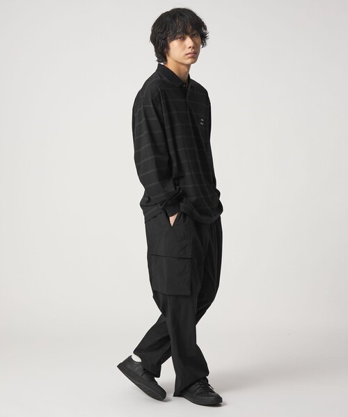 CITEN(シテン)の「<CITEN>ピンボーダーポロシャツ(ポロシャツ・メンズ・ホワイト/ブラック・L/M)」の5枚目の写真