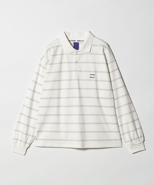 CITEN(シテン)の「<CITEN>ピンボーダーポロシャツ(ポロシャツ・メンズ・ホワイト/ブラック・L/M)」の19枚目の写真