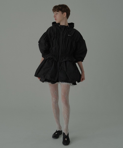 HONEY MI HONEY（ハニーミーハニー）の「taffeta frill peplum blouson（ブルゾン・レディース・ブラック/ピンク/ホワイト・FREE）」の20枚目の写真