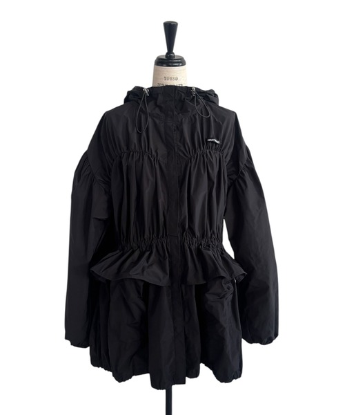 HONEY MI HONEY（ハニーミーハニー）の「taffeta frill peplum blouson（ブルゾン・レディース・ブラック/ピンク/ホワイト・FREE）」の15枚目の写真