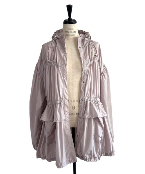 HONEY MI HONEY（ハニーミーハニー）の「taffeta frill peplum blouson（ブルゾン・レディース・ブラック/ピンク/ホワイト・FREE）」の14枚目の写真