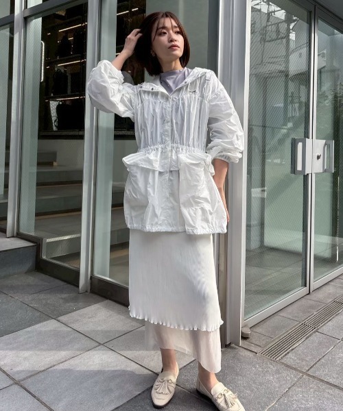 HONEY MI HONEY（ハニーミーハニー）の「taffeta frill peplum blouson（ブルゾン・レディース・ブラック/ピンク/ホワイト・FREE）」の22枚目の写真