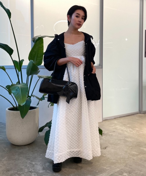 HONEY MI HONEY（ハニーミーハニー）の「taffeta frill peplum blouson（ブルゾン・レディース・ブラック/ピンク/ホワイト・FREE）」の10枚目の写真