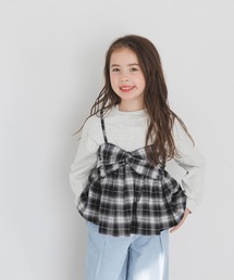 BAYFLOW | [大人とお揃い♪]Feels FLOWチェックキャミ(KIDS)(キャミソール)