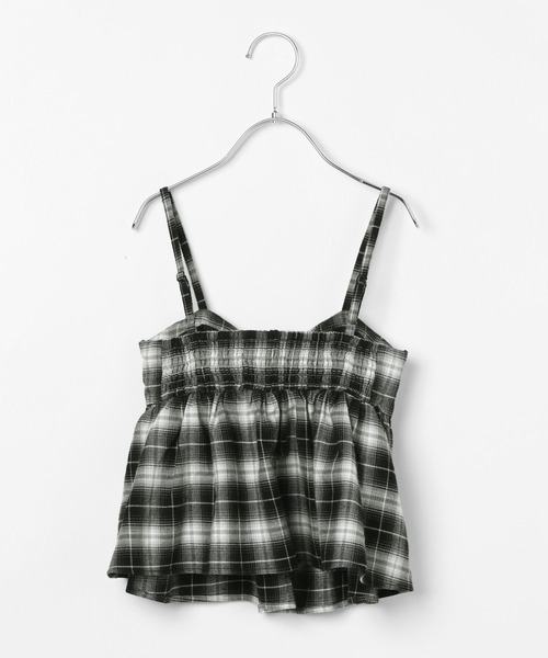 BAYFLOW（ベイフロー）の「[大人とお揃い♪]Feels FLOWチェックキャミ(KIDS)（キャミソール・キッズ・ブラック/アイボリー・110cm/150cm/130cm）」の15枚目の写真