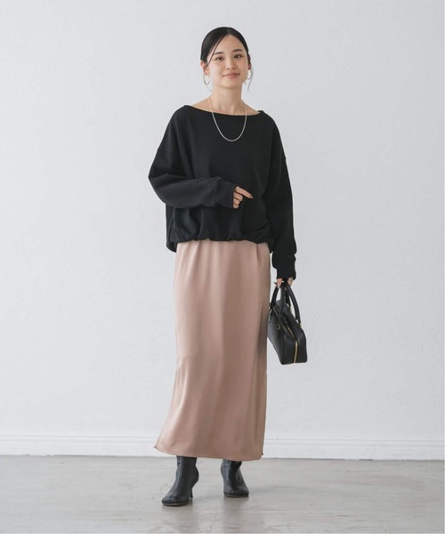 Noble（ノーブル）の「《追加・セットアップ対応》スビンコットンスウェットトップス（スウェット・レディース・ブラック/アイボリー・FREE）」の14枚目の写真