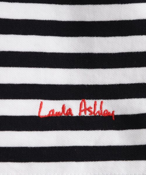 LAURA ASHLEY(ローラアシュレイ)の「【日本製/ワンマイルウエア】コットン ボーダー裏毛長袖Tシャツ(Tシャツ/カットソー・レディース・ブラック系2/ブルー系2・38)」の6枚目の写真