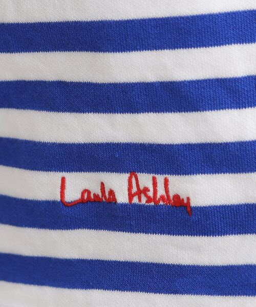 LAURA ASHLEY(ローラアシュレイ)の「【日本製/ワンマイルウエア】コットン ボーダー裏毛長袖Tシャツ(Tシャツ/カットソー・レディース・ブラック系2/ブルー系2・38)」の10枚目の写真