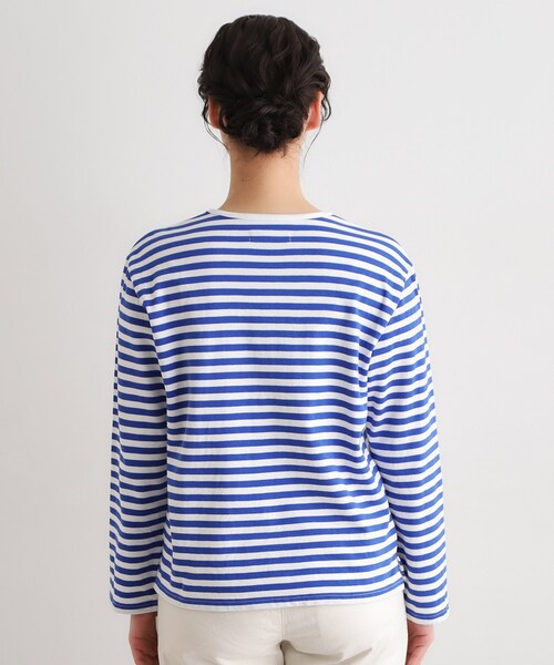LAURA ASHLEY(ローラアシュレイ)の「【日本製/ワンマイルウエア】コットン ボーダー裏毛長袖Tシャツ(Tシャツ/カットソー・レディース・ブラック系2/ブルー系2・38)」の13枚目の写真