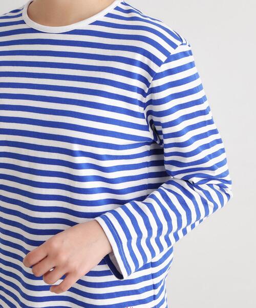 LAURA ASHLEY(ローラアシュレイ)の「【日本製/ワンマイルウエア】コットン ボーダー裏毛長袖Tシャツ(Tシャツ/カットソー・レディース・ブラック系2/ブルー系2・38)」の15枚目の写真