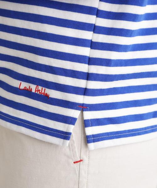 LAURA ASHLEY(ローラアシュレイ)の「【日本製/ワンマイルウエア】コットン ボーダー裏毛長袖Tシャツ(Tシャツ/カットソー・レディース・ブラック系2/ブルー系2・38)」の17枚目の写真